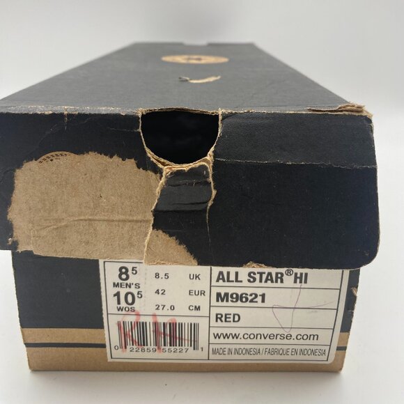 CONVERSE ALL STAR HI RED #M9621 US MEN'S SIZE 8.5 - Picture 6 of 6